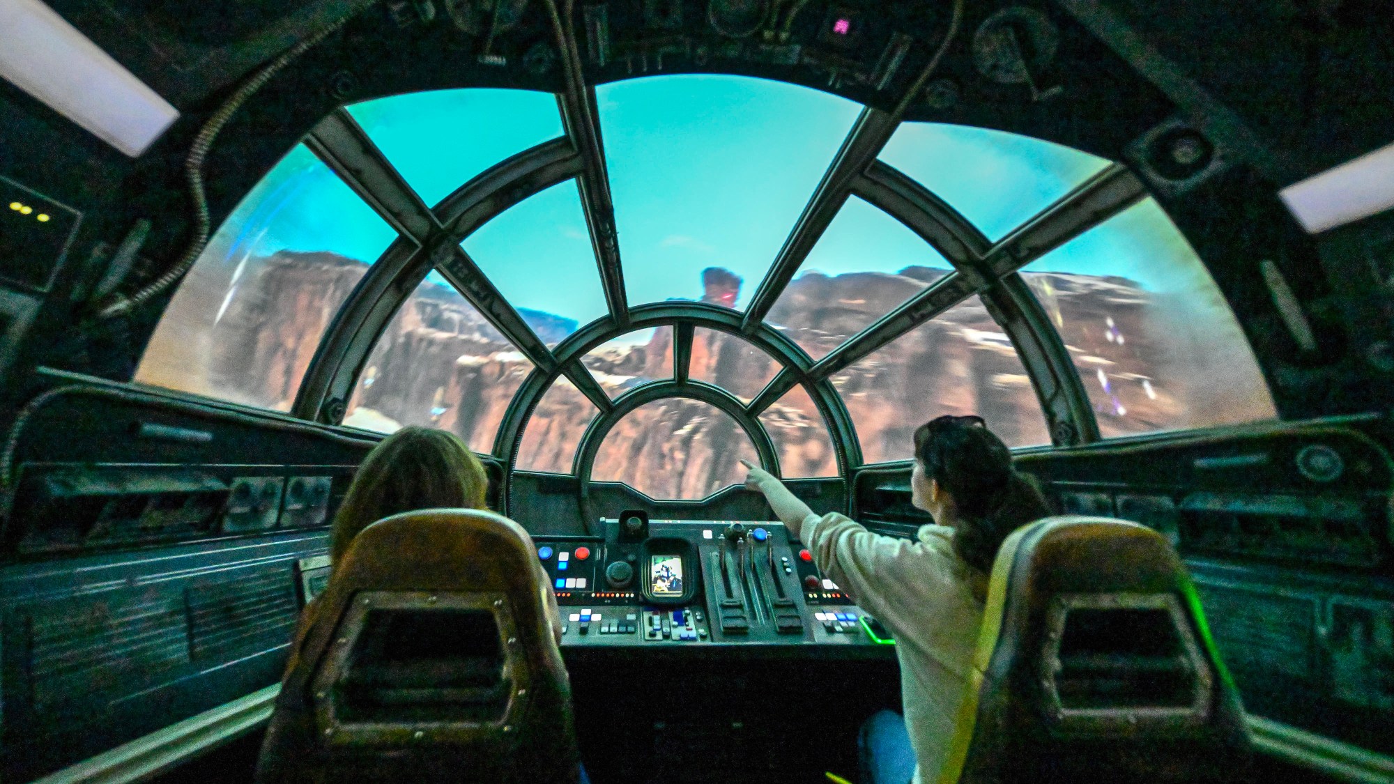 Millennium Falcon: Smugglers Run in Star Wars: Galaxy’s Edge at Disneyland in Anaheim, CA, on Wednesday, May 20, 2026. The updated ride lets visitors pick from the three different destinations – Bespin (Cloud City), Endor (Wreckage of the second Death Star) or Coruscant (The city-planet) – and appearances by The Mandalorian and Grogu. (Photo by Jeff Gritchen, Orange County Register/SCNG)
